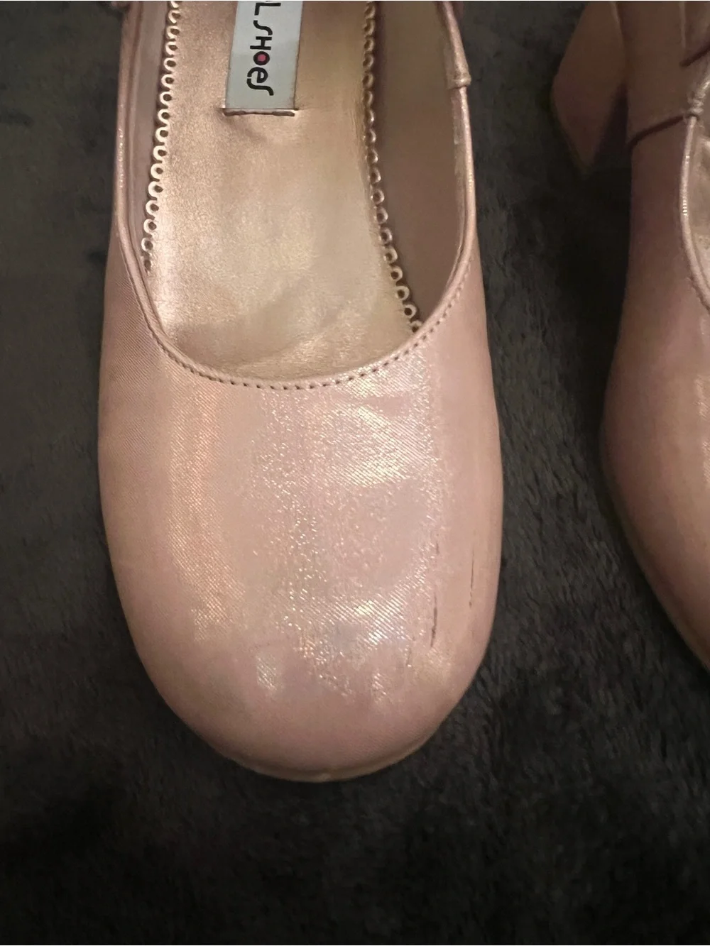 Rachel Shoes Rosy Shimmer Mary Jane Dress Shoes - Pink